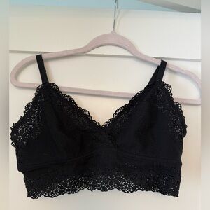 Large Aerie Black Lace Bralette
